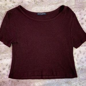 Brandy Melville Burgundy T Shirt